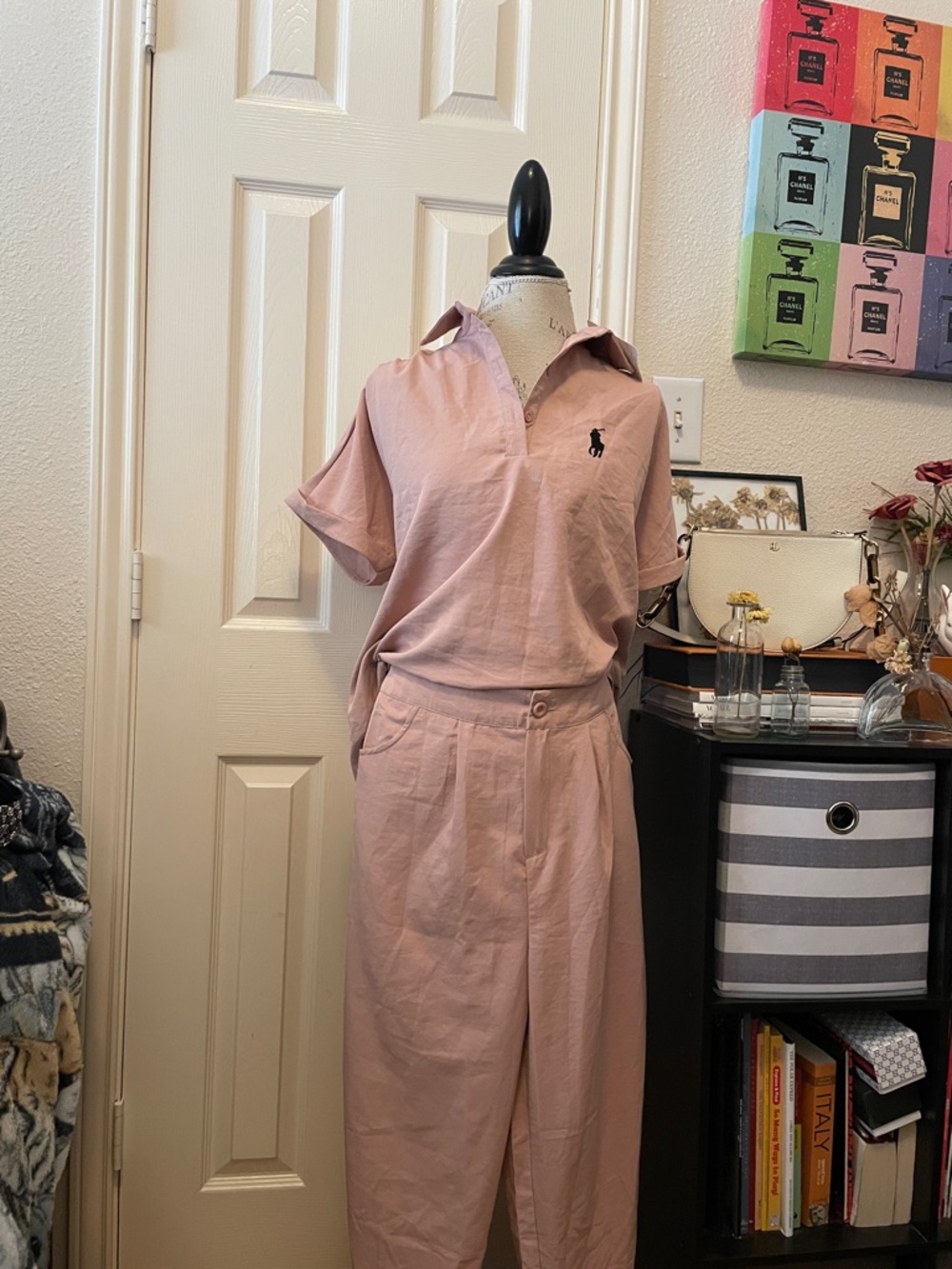 Blush Pink Polo Jumpsuit. Closet clearout no returns. No size ***